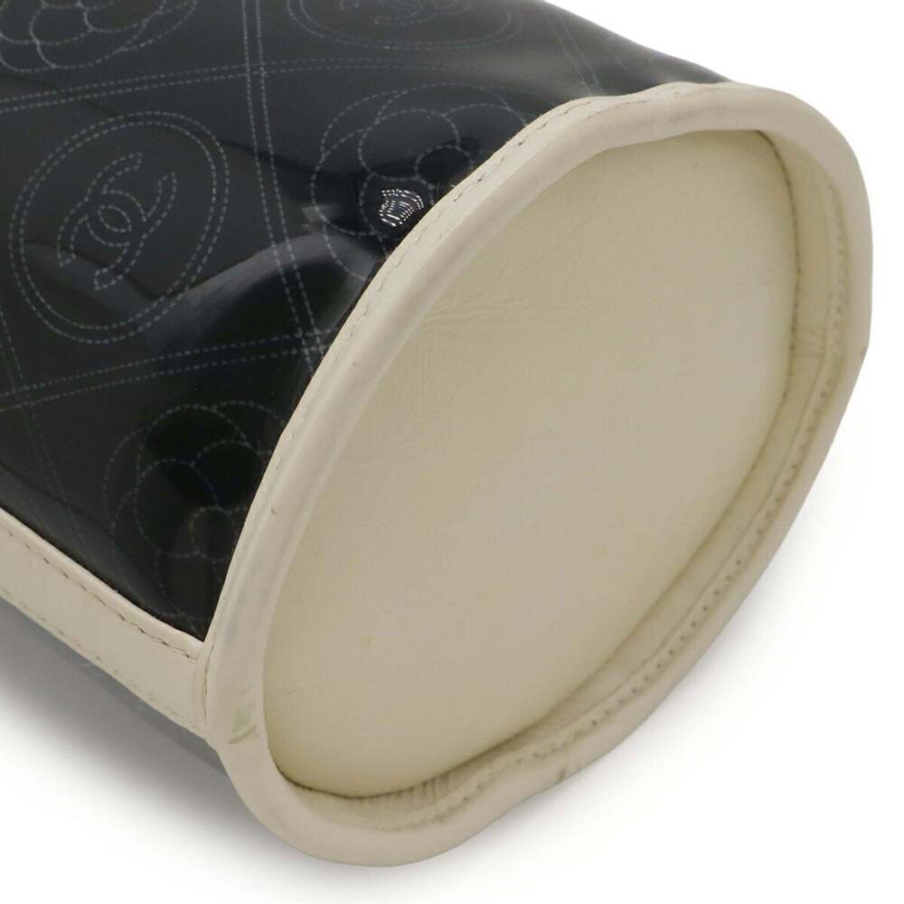 CHANEL Black Leather Logo Shoulder Bag - Picture 4 of 7